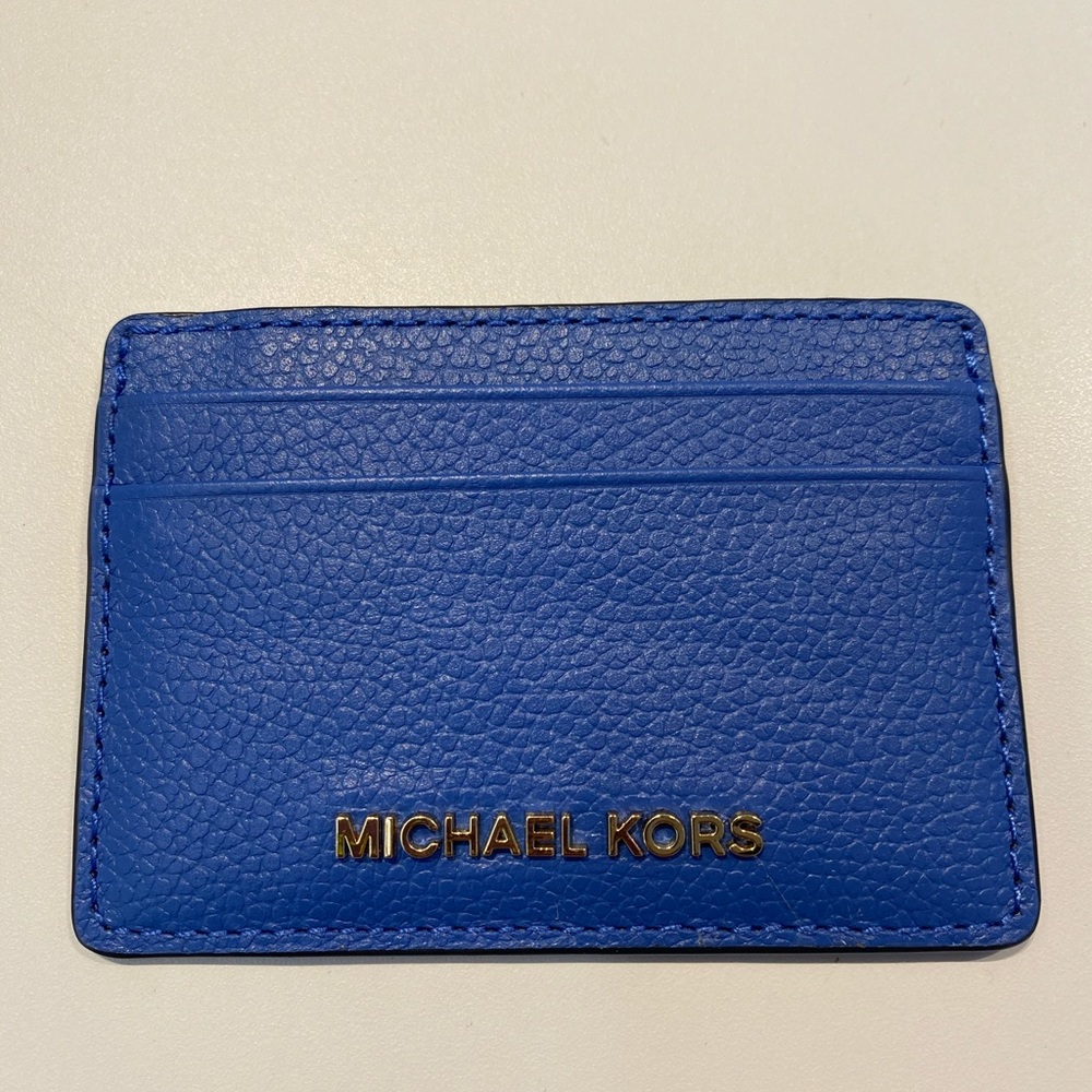 Michael Kors Vintage Blue Card Case